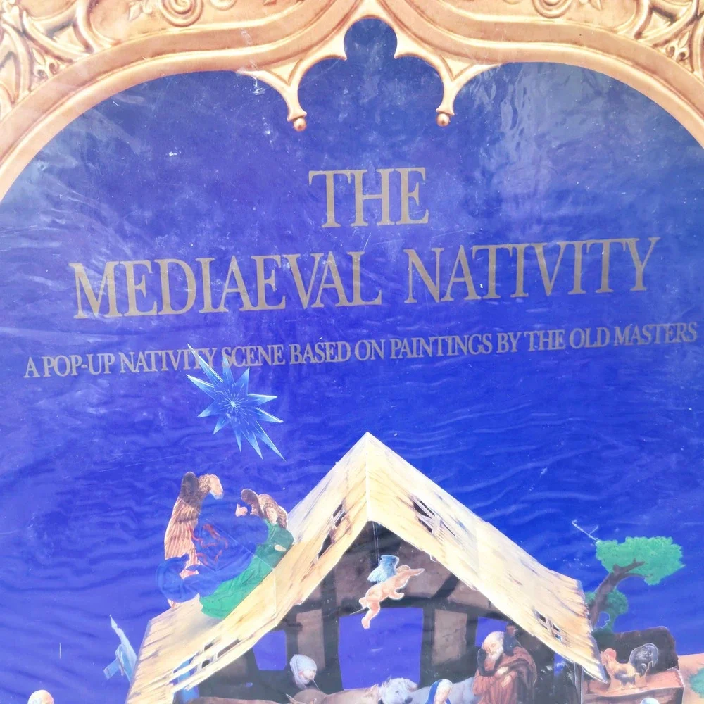 Mediaeval Nativity‎ Pop Up Scene Christmas 3D Cardboard 1999